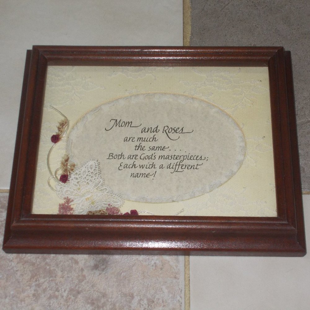 Mother Appreciation matted & framed, 9"x11"